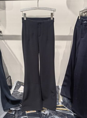 图作2357女神裤 2025冬季新款加绒弹力喇叭裤修身马蹄裤高腰显瘦