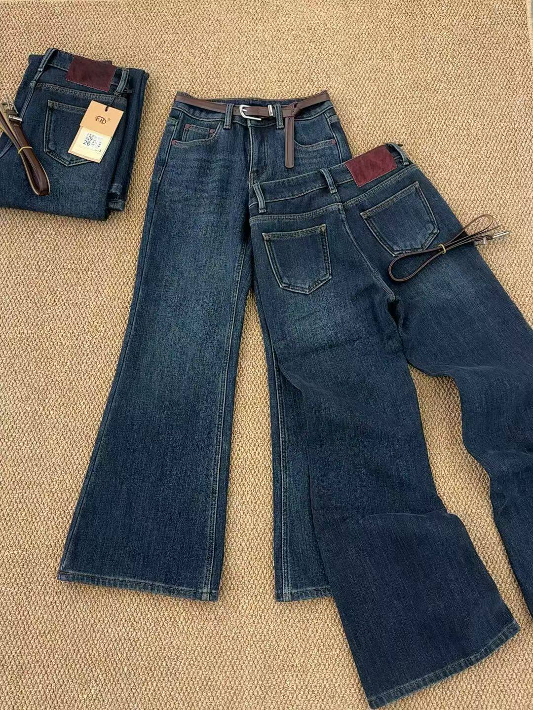 半社83178冬季新款加绒加厚显瘦喇叭裤女弹力牛仔裤高腰,女装/女士精品,休闲裤,淘宝优惠券,粉丝福利购,淘宝优惠卷