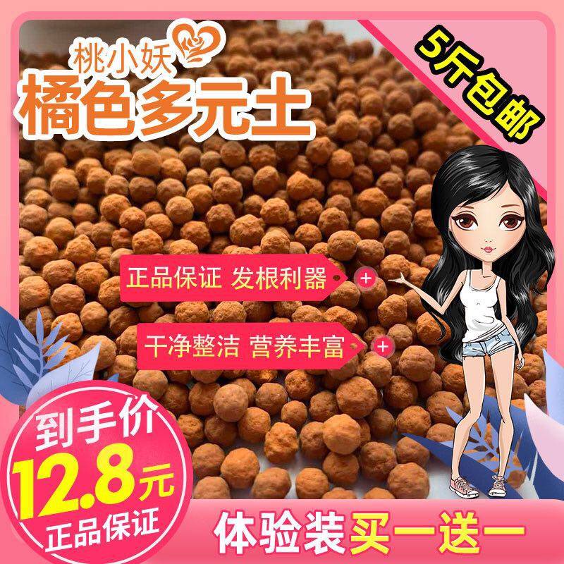 橘红多元土纯颗粒活力土透气铺面石球球土多肉专用营养土铺面石,鲜花速递/花卉仿真/绿植园艺,介质/营养土,淘宝优惠券,粉丝福利购,淘宝优惠卷