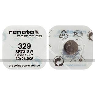 瑞士Renata手表电池329 SR731SW石英电子表纽扣电池1.55v氧化银