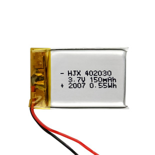 402030蓝牙耳机聚合物锂电池150mAh3.7v锂离子可充电电池