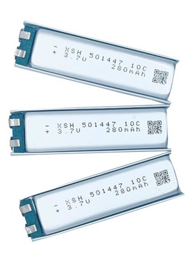 3.7V聚合物锂电池501447 280mah电子烟10C放电纯钴高倍率电池