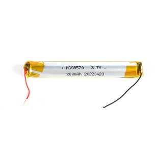 直供UL UN38.3认证08570 3.7V280mAh纯钴10C放电聚合物锂电池
