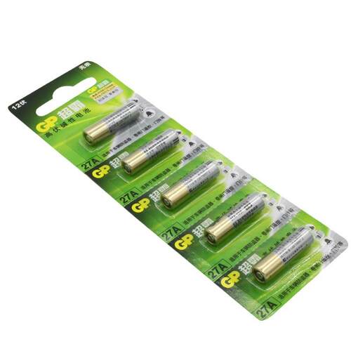 GP超霸23a27a12v电池低汞环保车库卷帘门遥控12伏碱性专用电