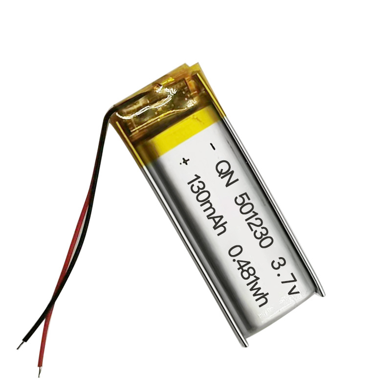 聚合物锂电池501230 130mAh 蓝牙耳机可充电锂电池 录音笔电池3.7
