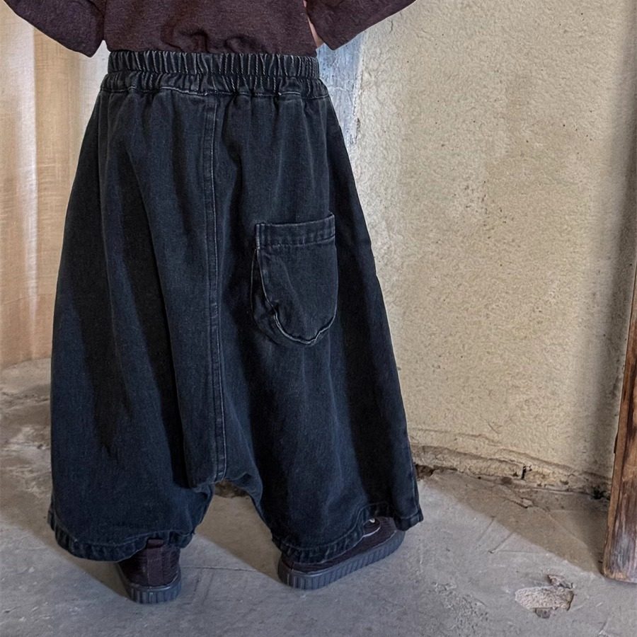 暮晨家新款春秋2025男童棉质牛仔裤阔腿裤中小童宽松大裆裤九分裤,童装/婴儿装/亲子装,裤子,淘宝优惠券,粉丝福利购,淘宝优惠卷