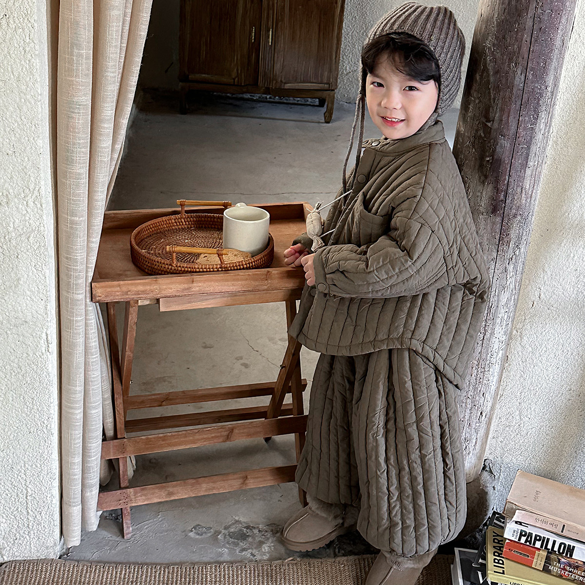 暮晨家新款冬装2025男童棉衣衬衫外套中小童加厚棉裤两件套拜年服,童装/婴儿装/亲子装,套装,淘宝优惠券,粉丝福利购,淘宝优惠卷