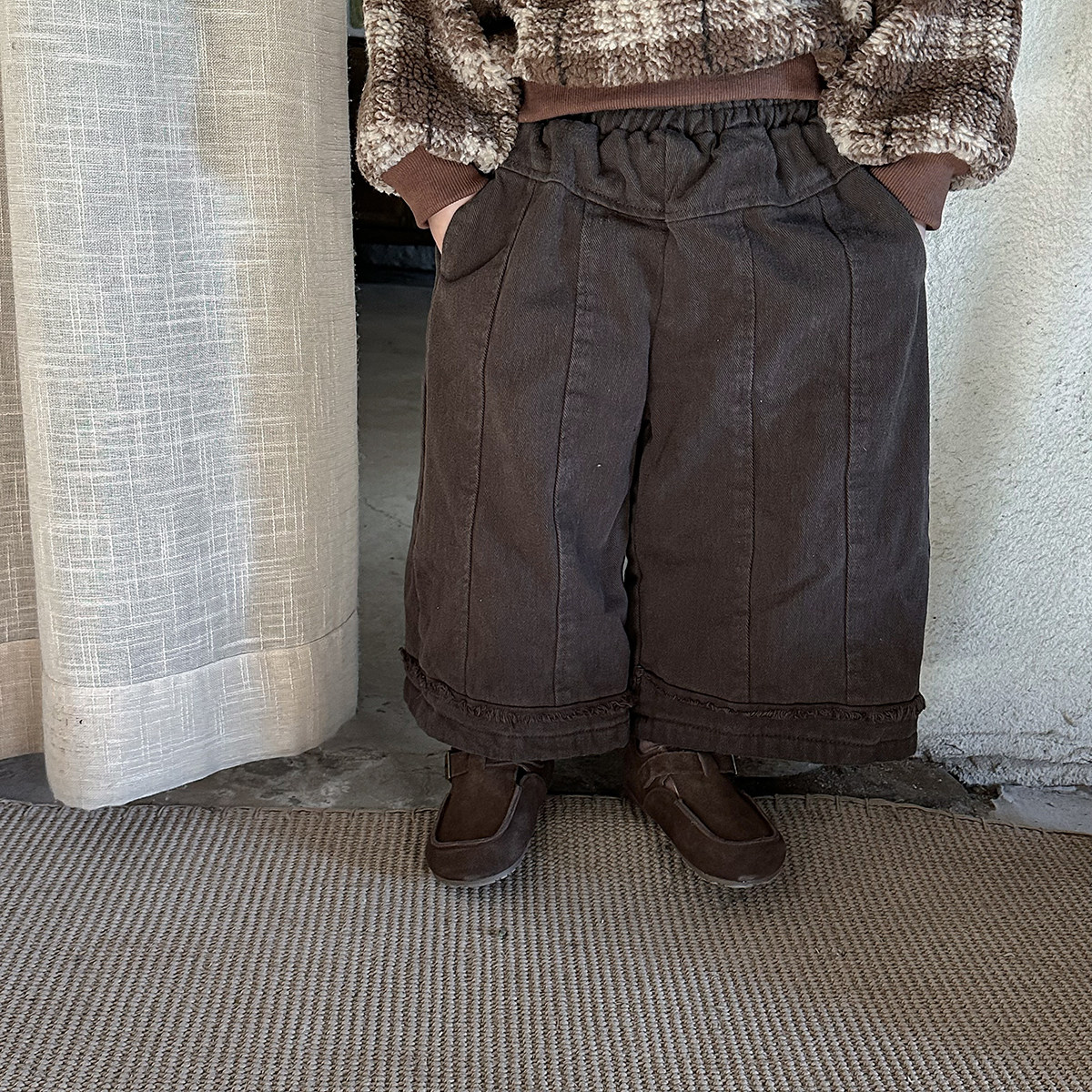 暮晨家新款冬装2024男童加绒直筒裤长裤中小童加厚爆款毛边阔腿裤,童装/婴儿装/亲子装,裤子,淘宝优惠券,粉丝福利购,淘宝优惠卷