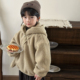 2025男童加绒羊羔毛连帽卫衣儿童加厚保暖帽衫 暮晨家新款 冬装 上衣