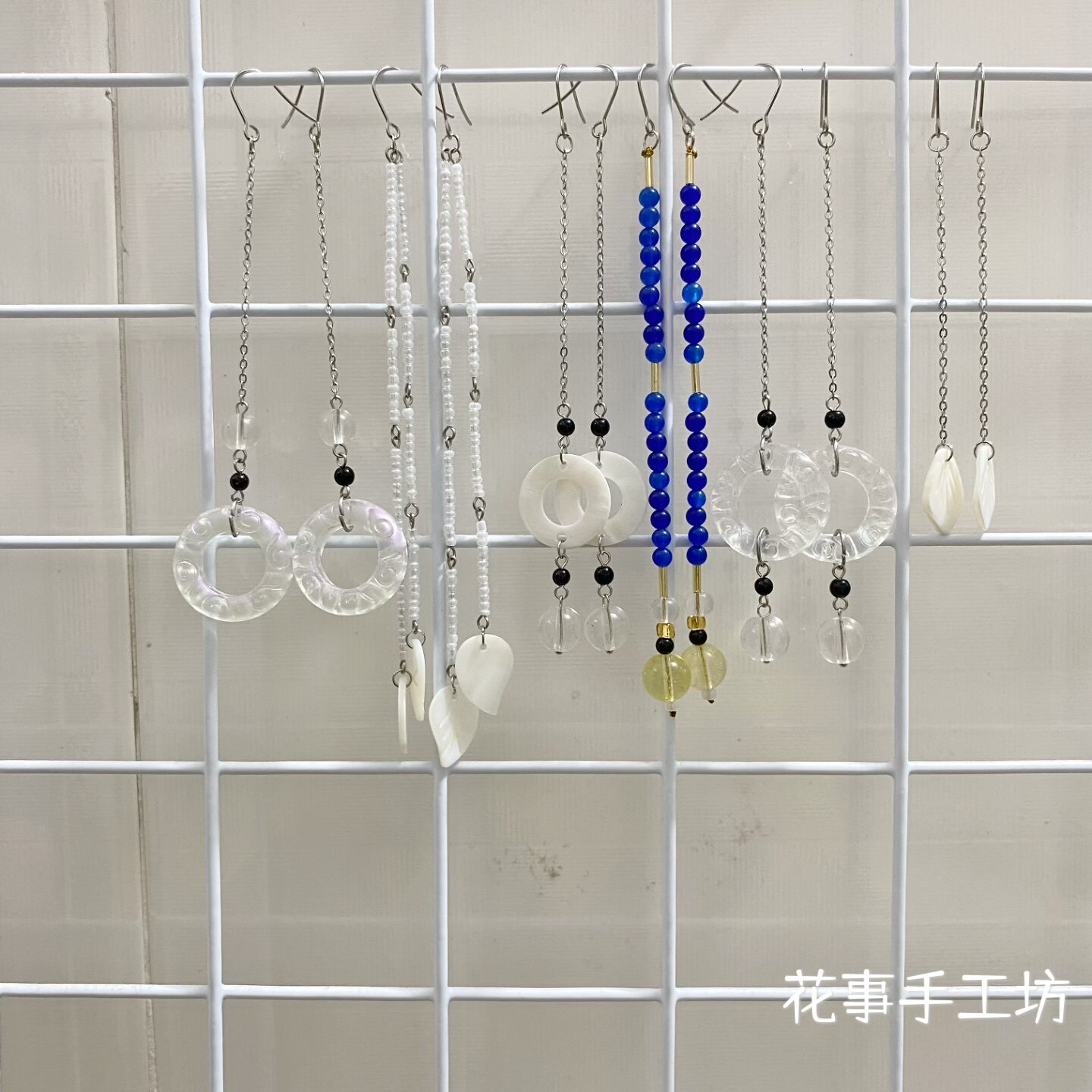 倩女幽魂聂小倩王祖贤古装汉服长款耳坠贝壳水滴气质耳环女饰日常