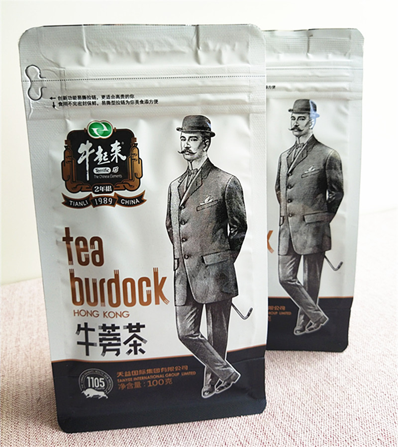 天利牛蒡茶100克片茶 黄金牛旁茶正品一级牛蒡片徐州特产买5送1包