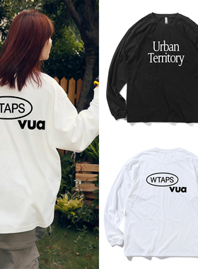日系潮牌WTAPS隐藏款字母LOGO印花长袖T恤秋冬纯棉打底衫情侣上衣