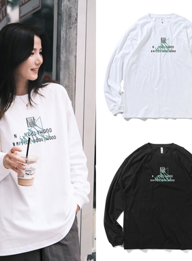 日系余文乐同款N.HOOLYWOOD联名山本耀司长袖宽松春秋情侣T恤上衣