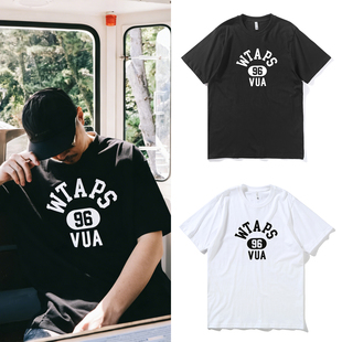 日系余文乐同款WTAPS字母印花短袖男夏季学生情侣BF风休闲纯棉T恤