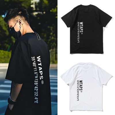 日系余文乐同款wtaps半袖西山彻经典字母款短袖夏季CityBoy T恤男