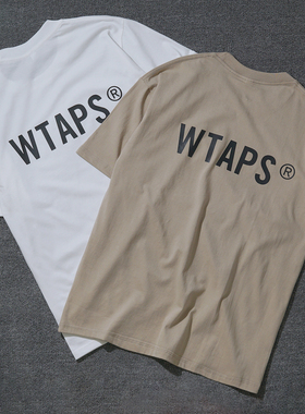 WTAPS余文乐同款西山彻字母印花T恤夏季日系宽松CityBoy男女短袖