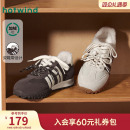 热风加绒运动休闲鞋2025年冬季新款复古棉鞋百搭女鞋厚底慢跑鞋