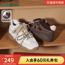 女2025年冬季 子小个子户外女鞋 新款 厚底鞋 百搭棉鞋 热风运动休闲鞋