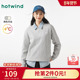 女士基础圆领加绒卫衣运动休闲上衣宽松长袖 热风2024年冬季 新款