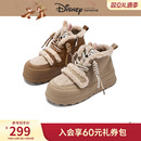 【迪士尼系列】热风厚底休闲鞋女2025年冬季新款加绒增高棉鞋女鞋