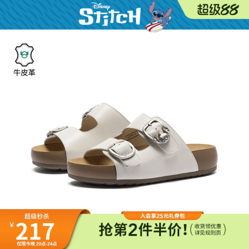 【迪士尼系列】热风复古勃肯鞋女鞋26年夏季新款一字拖H59W26297