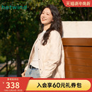 热风女士轻薄羽绒服外套2025年冬季 圆领羽绒服叠穿内搭上衣 新款