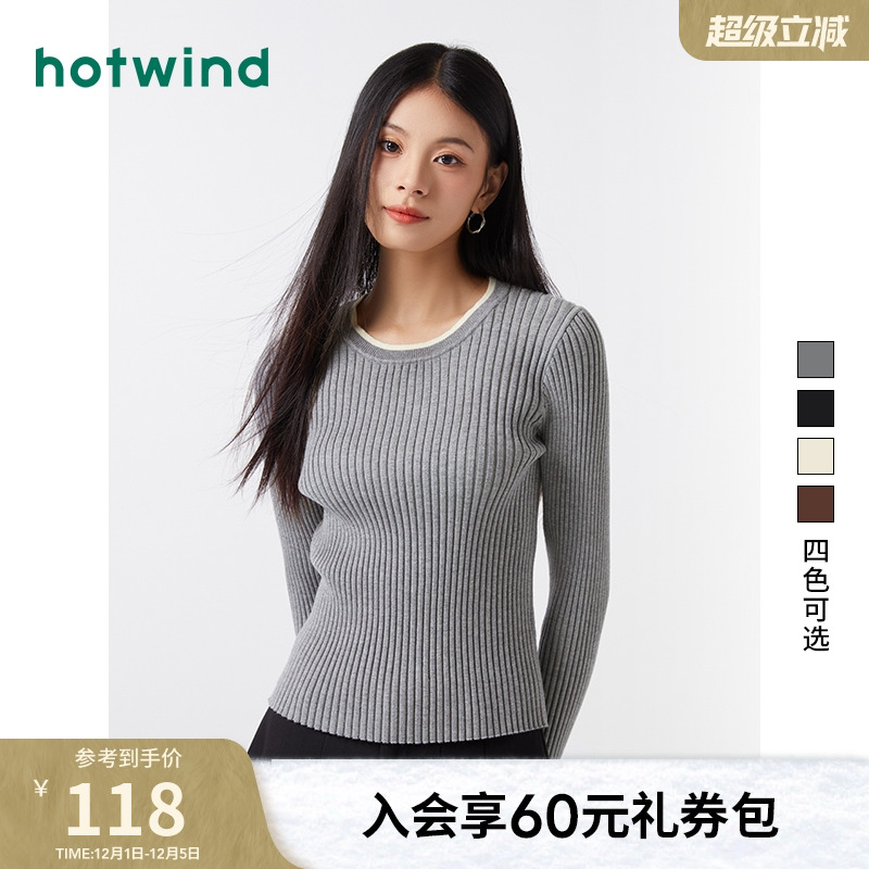 热风圆领单穿内搭针织衫