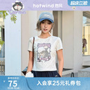 【迪士尼系列】热风2026年夏季新款女士路西法短袖T恤卡通印花t