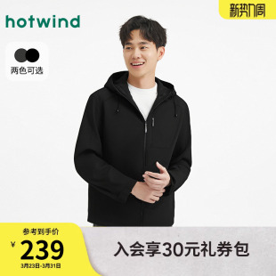 户外连帽夹克机能风户外外套 新款 热风男士 夹克外套上衣2026年春季