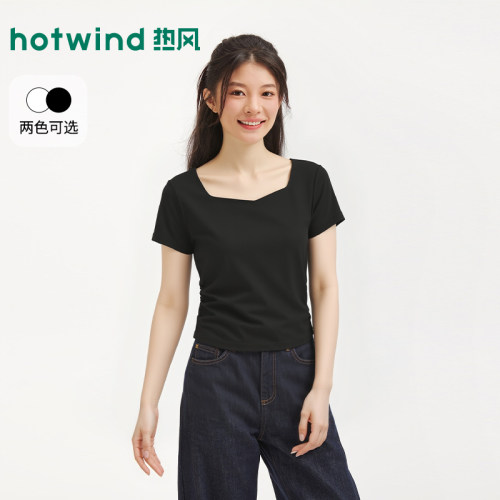 2026年夏季新款女士钻石领短袖T