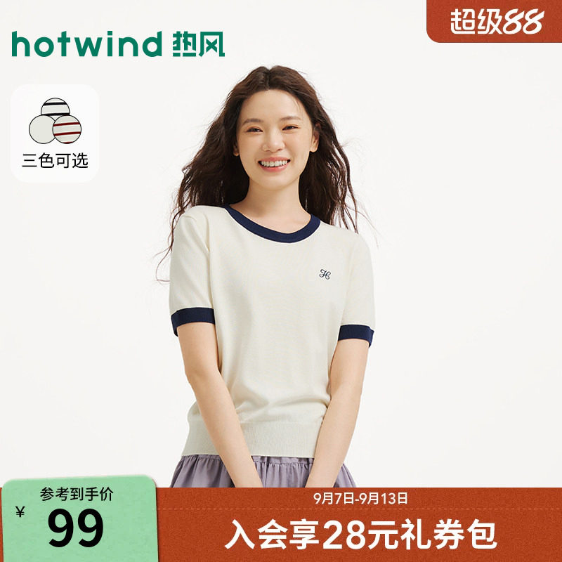 2026年秋新款女士圆领短袖针织衫图片
