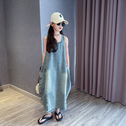 女童无袖连衣裙夏22025新款