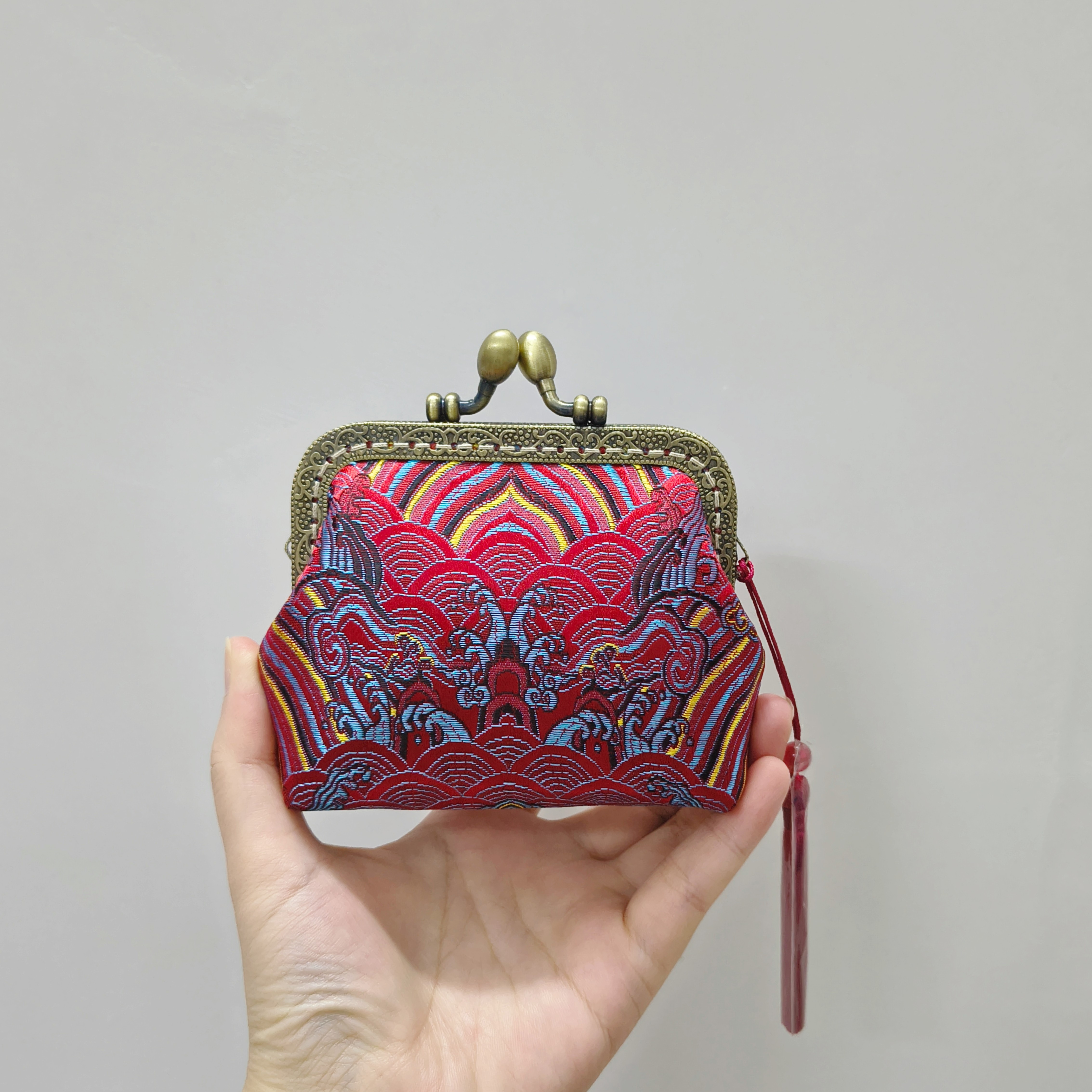 【成品】手工零钱包织锦中国风口金包提花复古手作小礼物旅游纪念