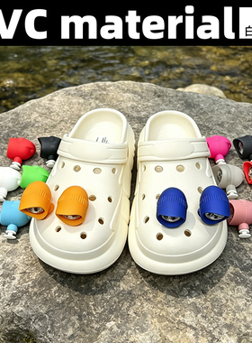 震动亮灯鞋灯洞洞鞋可用DIY鞋子配饰鞋花鞋灯Headlights for Croc