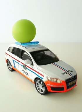 奥迪Q7卢森堡系列警车模型DeAgostini比例1:43瑕疵品