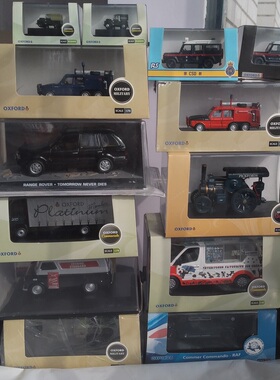 牛津oxford车模型合金壳塑料底盘透明亚克力防尘盒可滑行比例箱04