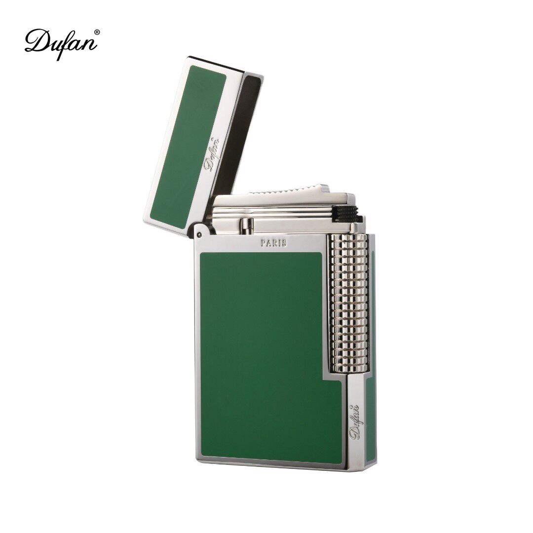 绿水鬼高级朗声打火机充气正品绿色高档金属黄铜个性送男士送礼