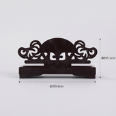 折扇扇架 扇座 可拆卸男女扇通用木扇子配件塑木底坐 扇撑 扇架木