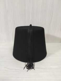 正品特价羊毛礼帽土耳其民族帽回族呢子帽秋冬季韩版潮15厘米高