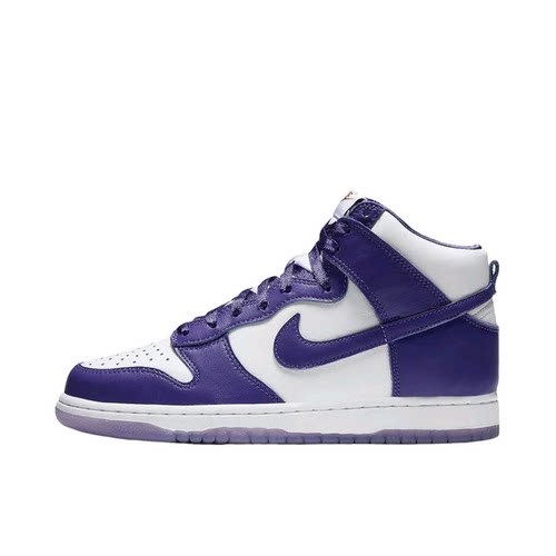 Nike Dunk 板鞋 经典复古百搭 高帮/紫色/白 DC5382-100 江西TT仓