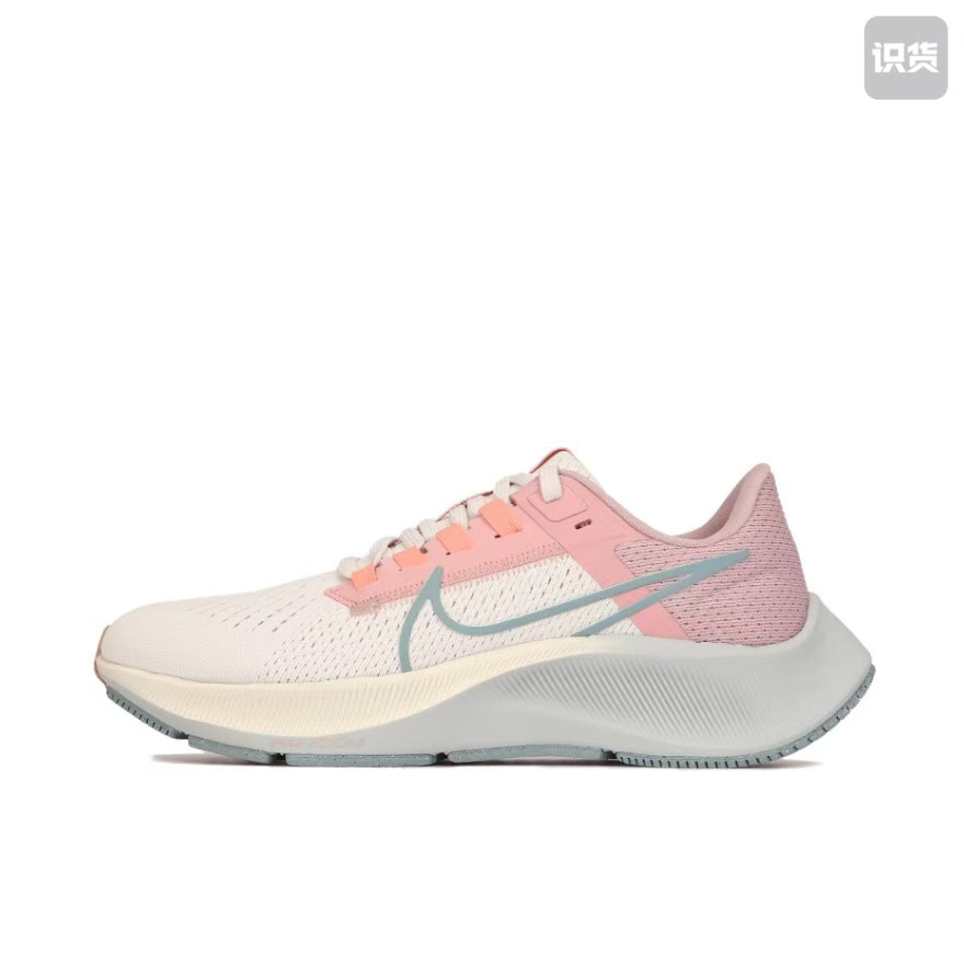 NikePegasus38 CW7358-103低帮气垫休闲跑步鞋女款白粉色河南LL仓