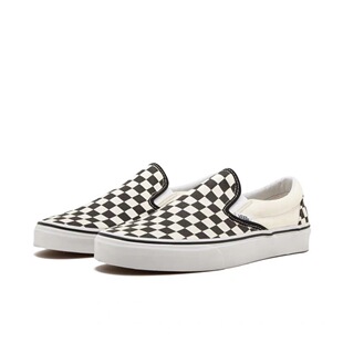 Vans 日版棋盘格一脚蹬轻便低帮休闲鞋466091 VN000EYEBWW丽水1仓