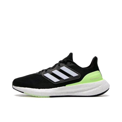 adidas Pureboost 23 跑鞋 减震网面训练轻便 黑 IF9657 江西TT仓
