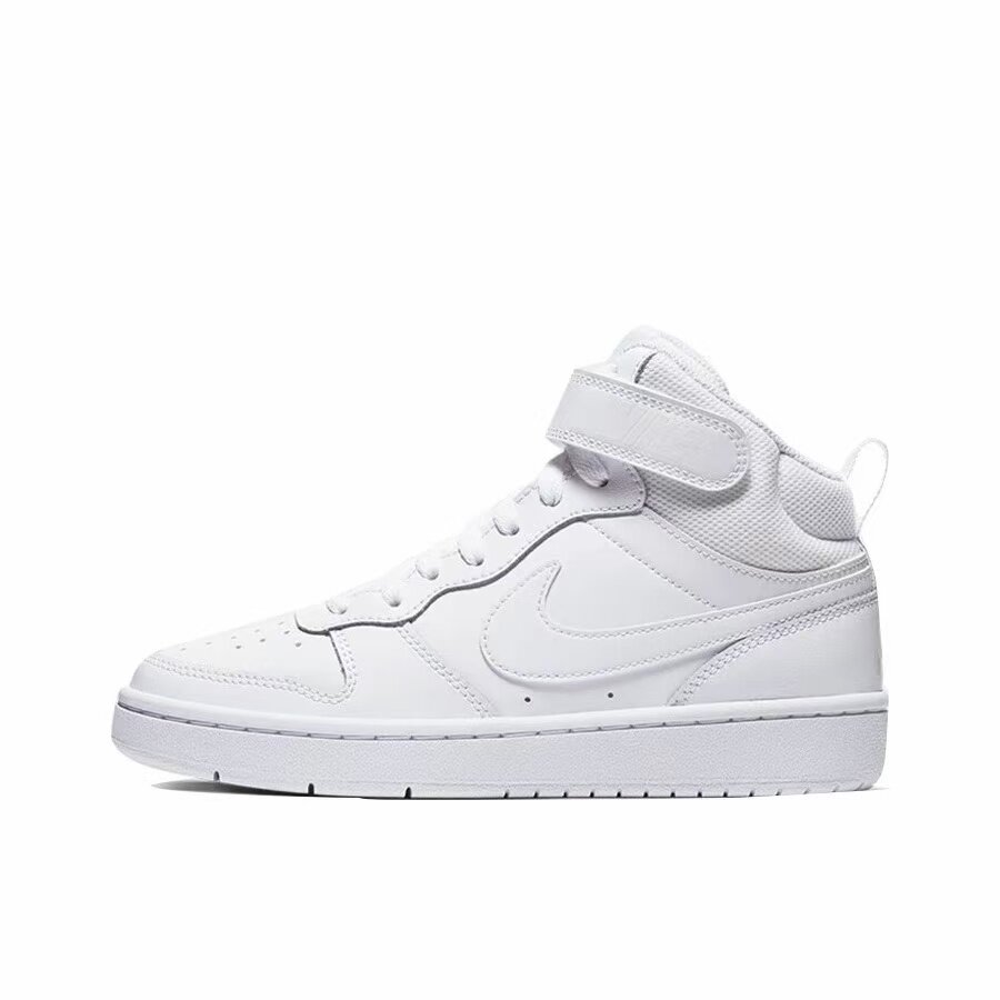 Nike 魔术贴 休闲运动耐磨中帮儿童板鞋珍珠白男女同款河南LL仓