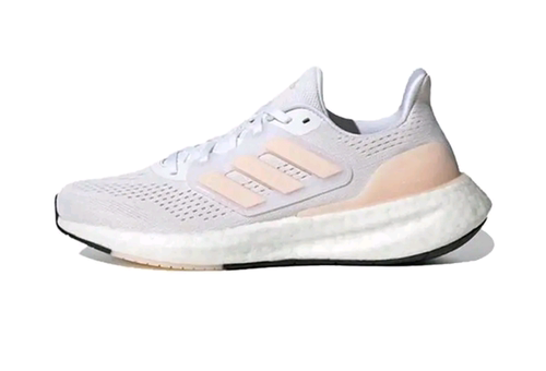 adidas Pureboost 23 舒适耐磨休闲跑步鞋 女款 白色 丽水FF仓