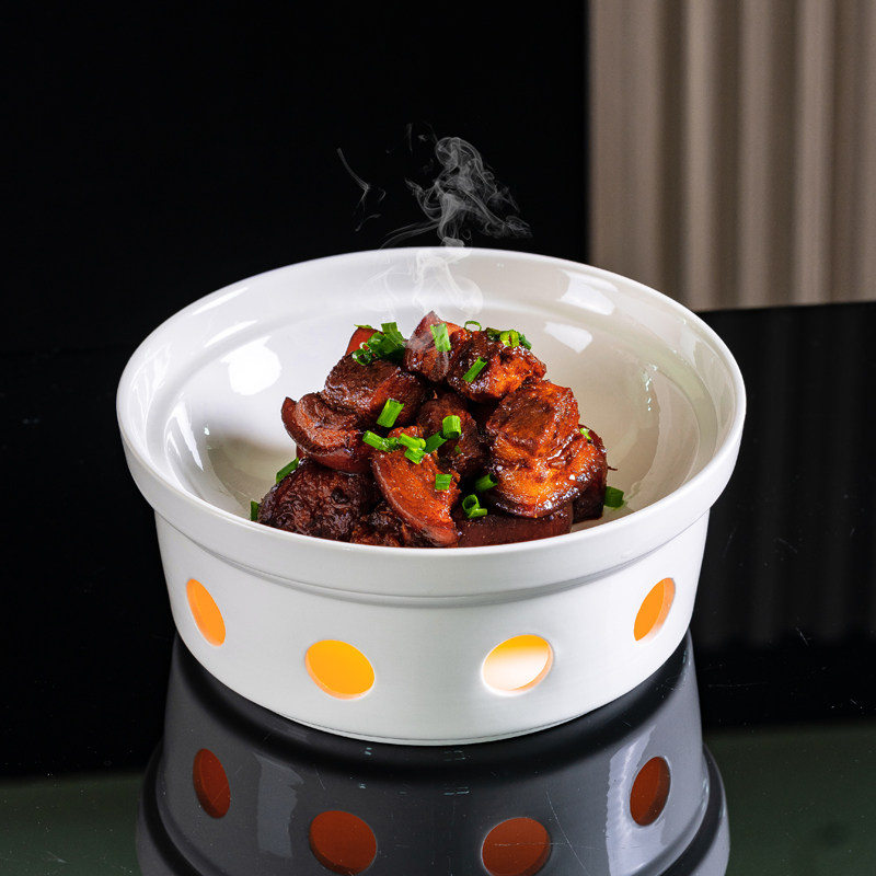 陶瓷明炉蜡烛加热餐具海鲜盘炒菜保温盘热菜盘创意商用酒店盘子,餐饮具,酒店餐具,淘宝优惠券,粉丝福利购,淘宝优惠卷