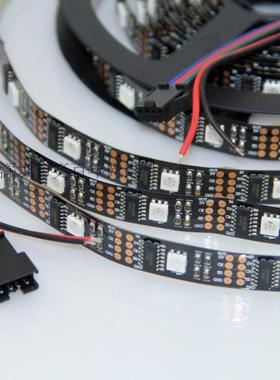 WS2801全彩跑马流星幻彩可编程led灯条32珠5V外置ic单点控包邮