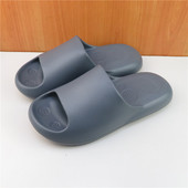男女情侣时尚 55林润新款 拖鞋 一字纯色家用外穿防滑软底洗澡凉拖夏