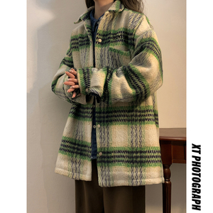 2023女模高品质刺绣毛呢夹克外套 白色 JK045-P95 控138图片