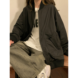 2023女模秋季新款高品质包边棒球领夹克 绿 JK041-P88 控128图片